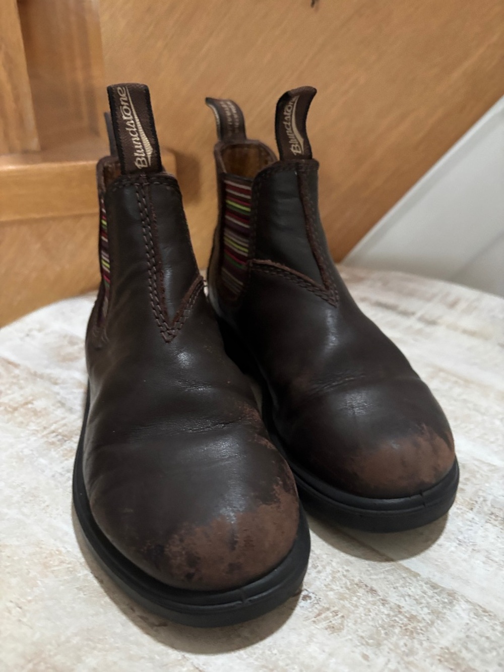 Blundstone Kids Leather Boots - Size 12 (Well-Loved)